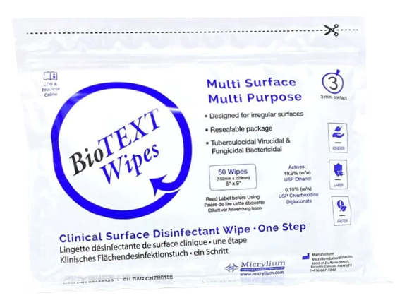 Micrylium BioTEXT Universal Surface Disinfectant Wipes Refill